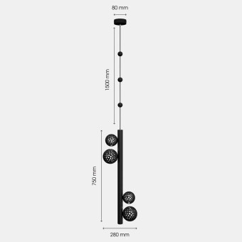 Подвесной светильник Svoy Design Gorokh L  (Бренд Svoy Design, серия Горох размер L) арт. LGRHL-9005
